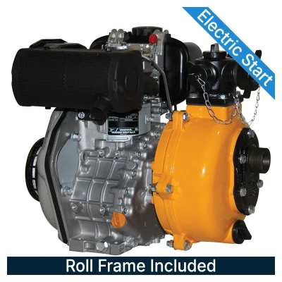 REEFE RDY4815TE/RDY7015TE Yanmar L48 Diesel Twin Impeller Firefighting Pump with Recoil Start & Roll Frame