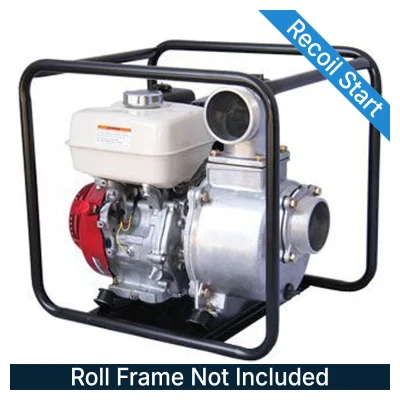REEFE RP040-RF Honda GX270 Transfer Pump with Recoil Start & Roll Frame