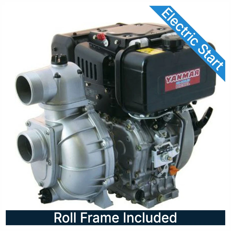 REEFE RDXXXXHP3E Diesel High Pressure Transfer Pump with Electric Start & Roll Frame