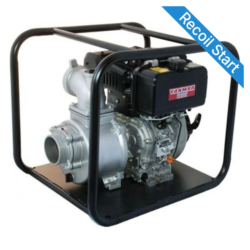 REEFE RDY704/RDY1004 Diesel High Pressure Transfer Pump with Recoil Start & Roll Frame