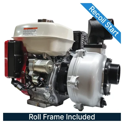 REEFE RP030HP-RF Honda GX270 High Pressure Transfer Pump with Recoil Start & Roll Frame
