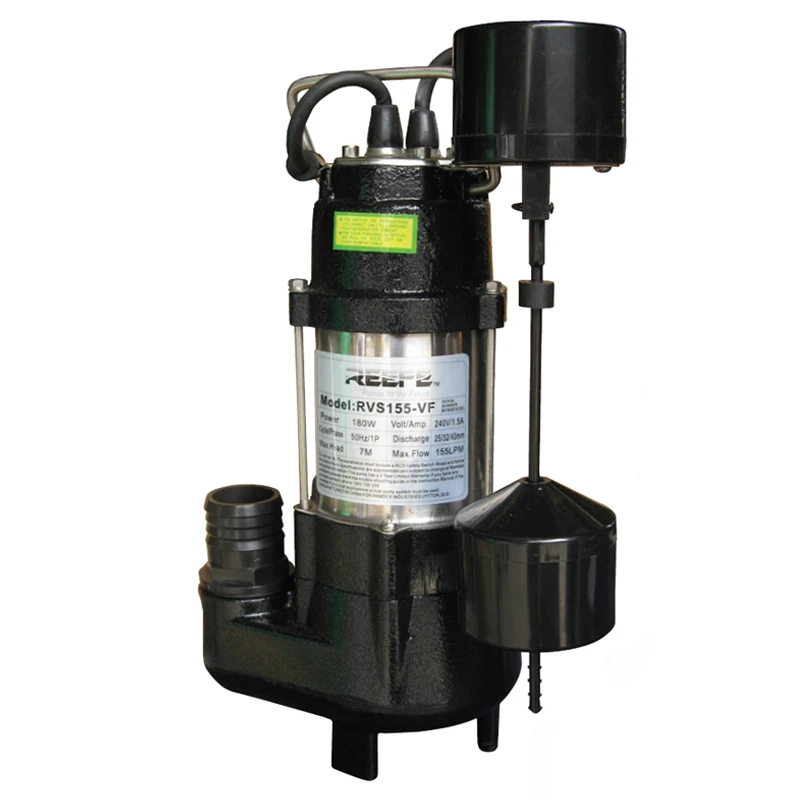 REEFE RVS155VF Vortex Sump Pump with Vertical Float Switch